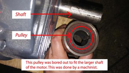 image: Boring out the Pulley.jpg